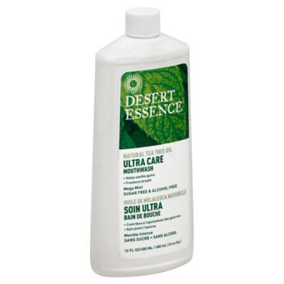 Desert Essence Mouthwash Ultra Care Mega Mint - 16 Oz - Image 1