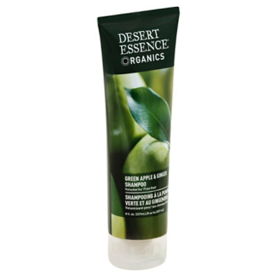 Desert Essence Organics Shampoo Green Apple & Ginger - 8 Oz