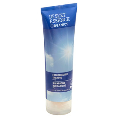 Desert Essence Organics Shampoo Pure Fragrance Free - 8 Oz - Image 1