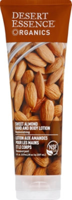 Desert Essence Organics Hand And Body Lotion Almond - 8 Oz - Image 2