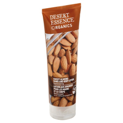 Desert Essence Organics Hand And Body Lotion Almond - 8 Oz - Image 1