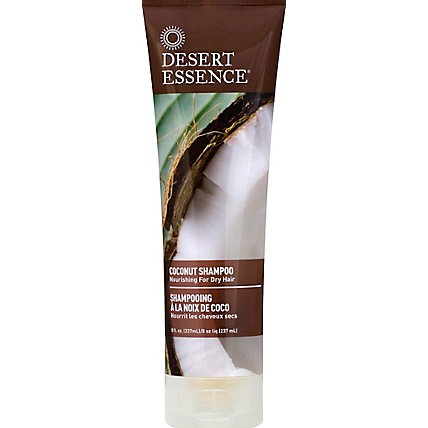 Desert Essence Shampoo Coconut Nourishing for Dry Hair - 8 Oz - Image 2