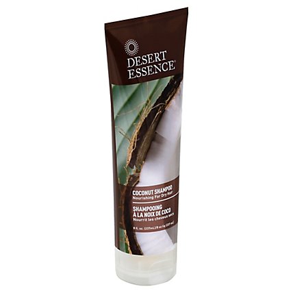 Desert Essence Shampoo Coconut Nourishing for Dry Hair - 8 Oz - Image 1