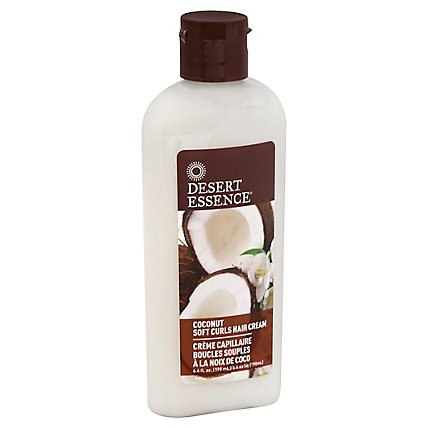 Desert Essence Coconut Soft Curls Hair Cream - 6.4 Oz - Image 1