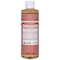 Dr. Bronners Soap Liquid Pure Castile 18 In 1 Hemp Eucalyptus - 16 Fl. Oz. - Image 3