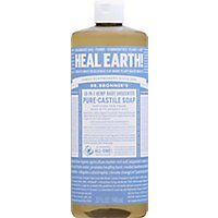 Dr. Bronners Liquid Soap Pure-Castile 18-In-1 Hemp Baby Unscented - 32 Fl. Oz. - Image 2