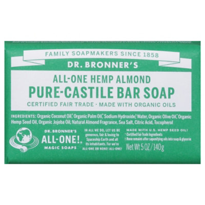 Dr. Bronner's Almond Pure-Castile Magic Bar Soap - 5 Oz - Image 2