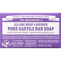 Dr. Bronners Bar Soap Pure-Castile All-One Hemp Lavender - 5 Oz - Image 2