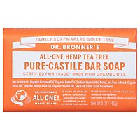 Dr. Bronners Soap Bar Pure Castile All One Hemp Tea Tree - 5 Oz - Image 2