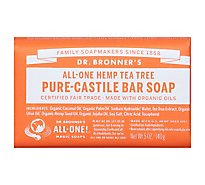Dr. Bronners Soap Bar Pure Castile All One Hemp Tea Tree - 5 Oz
