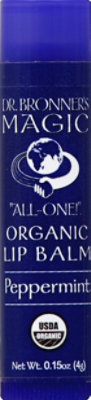 Dr. Bronner's Peppermint Organic Lip Balm - .2 Oz - Image 1