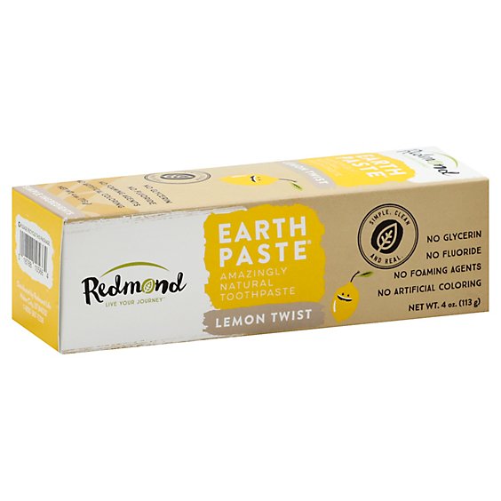 Redmond Earth Paste Toothpaste Lemon Twist - 4.0 Oz