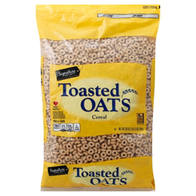 Signature SELECT Cereal Toasted Oats Whole Grain Oat 28 Oz Tom Thumb