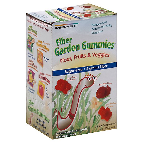 Rainbow Light Fiber Garden Gummies Sugar-Free - 30 Count