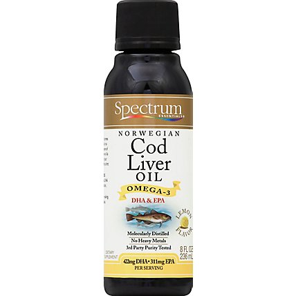 Spece Oil Fish Cod Liver W Lemon - 8.0 Oz - Image 2