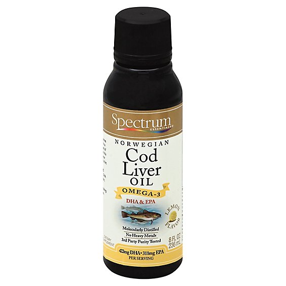 Spece Oil Fish Cod Liver W Lemon - 8.0 Oz