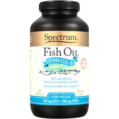 Spectrum Essentials Fish Oil Omega-3 - 250 Count - Image 2