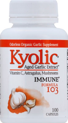 Kyolic Garlic Extract Aged Immune Formula 103 Capsules - 100 Count - Image 2