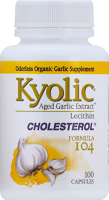Kyolic Cholesterol Formula 104 Lecithin Capsules - 100 Count - Image 2