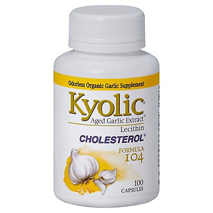 Kyolic Cholesterol Formula 104 Lecithin Capsules - 100 Count - Image 1