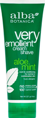 Alba Botanica Botanica Moisturizing Shave Cream Aloe Mint - 8 Oz