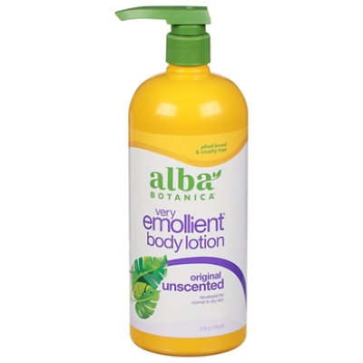 Alba Botanica Very Emollient Body Lotion Normal To Dry Or Sensitive Skin Original Unscented - 32 Oz - Image 3