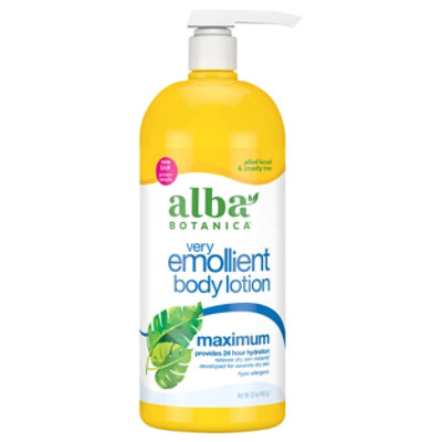 Alba Botanica Very Emollient Body Lotion Maximum - 32 Oz