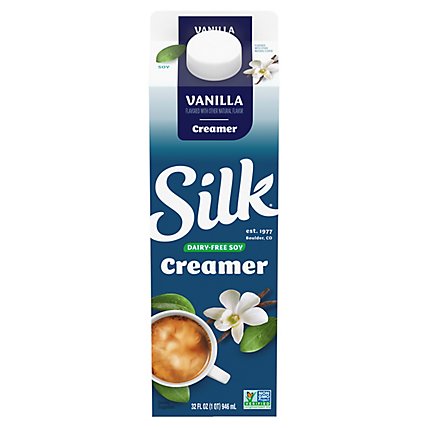 Silk Creamer Soy Dairy Free Vanilla - 32 Fl. Oz. - Image 1