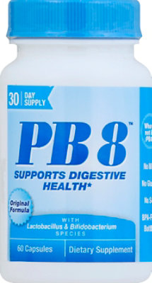 Nutrition Now PB8 Dietary Supplement Capsules Original Formula Pro-Biotic - 60 Count