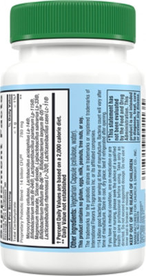 Nutrition Now PB8 Dietary Supplement Capsules Vegetarian Formula Vegetarian - 60 Count - Image 4