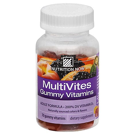 Nutrition Now MultiVites Gummy Vitamins Adult Formula - 70 Count