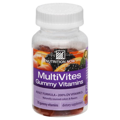 Nutrition Now MultiVites Gummy Vitamins Adult Formula - 70 Count