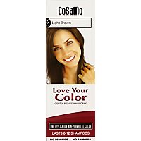 Cosamo Love Your Color Non-Permanent Color Brown Light 755 - 12 Oz - Image 2