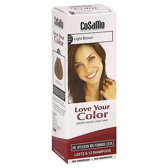 Cosamo Love Your Color Non-Permanent Color Brown Light 755 - 12 Oz