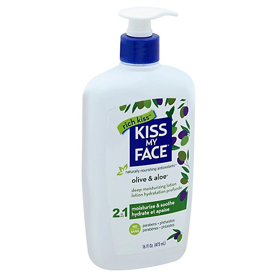 Kiss My Face Moisturizer Olive & Aloe - 16 Oz