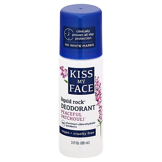 Kiss My Face Deodorant Liquid Rock Peaceful Patchouli - 3 Oz
