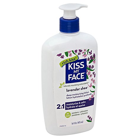 Kiss My Face Lotion Deep Moisturizing Lavender Shea - 16 Oz
