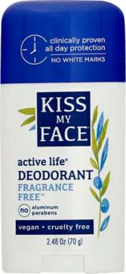 Kiss  Deod Stk Actv Frgnc Free - 2.48 Oz - Image 2