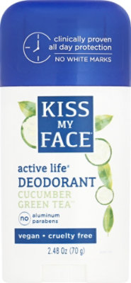 Kiss  Deod Stk Actv Life Ccmbr Grn Tea - 2.48 Oz - Image 2