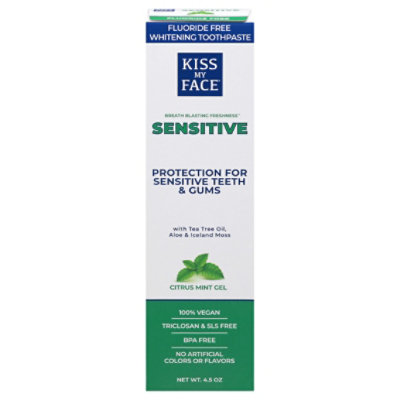 Kiss My Face Toothpaste Sensitive Orange Mint Gel - 4.5 Oz - Image 3