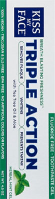 Kiss My Face Toothpaste Triple Action Cool Mint Gel - 4.5 Oz - Image 5