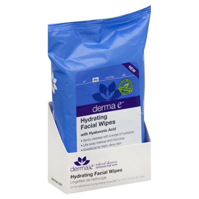 Derma E Face Wipe Hydrating - Each