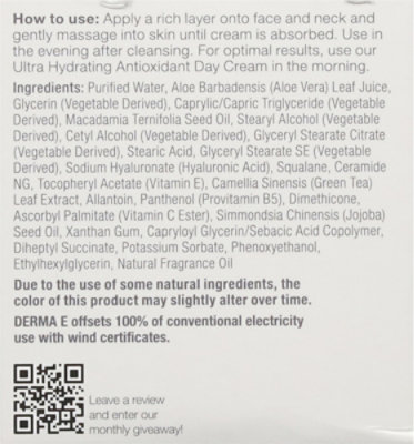 Derma E Hydrating Night Creme with Hyaluronic Acid Dry Normal - 2 Oz - Image 5
