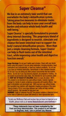 Natures Secret Super Cleanse - 100 Count - Image 3