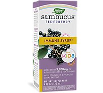 Natures Way Elderberry Bio-Certified for Kids Natural Syrup Berry Flavor - 4 Oz