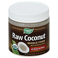 Natures Way Raw Coconut Organic - 16 Oz - Image 1