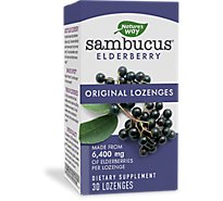 Natures Way Sambucus Original Elderberry Lozenges - 30 Count