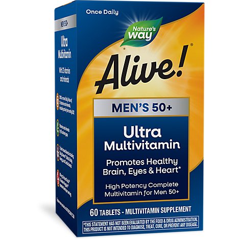 Nw Nw Alive Once Daily Mens 50plus Multi Ultra - 60 Count