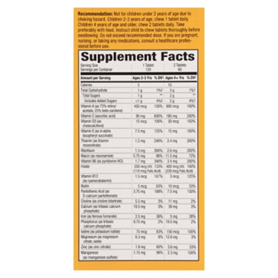 Nw Nw Alive Childrens Multi Chewables - 120 Each - Image 4