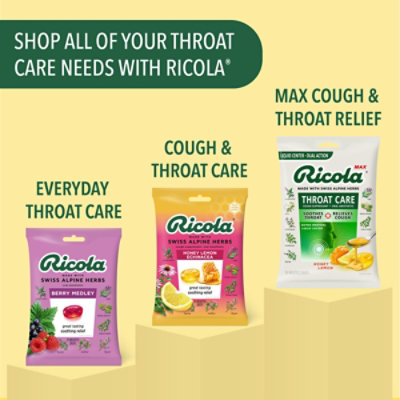 Ricola Throat Drops Cough Suppressant Honey Lemon With Echinacea - 19 Count - Image 6